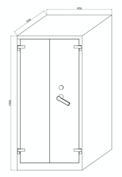 Feuergeschützter Stahlschrank – Bild 3