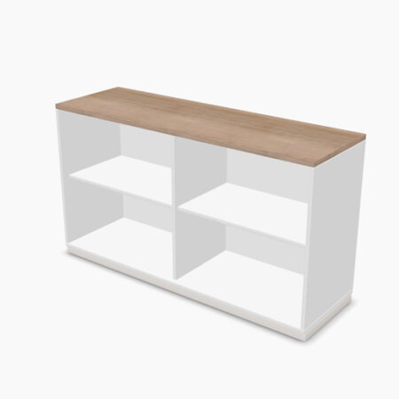 Palmberg Aktenregal 2OH mit Sockel, 1400 mm breit