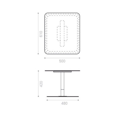 Interstuhl SILVER Loungetisch 850S