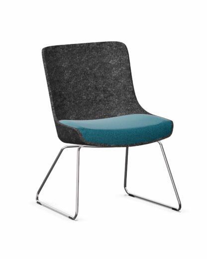Klöber WOOOM woo56 Kufengestell weiss-grau